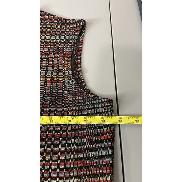 NWT Coldwater Creek Sleeveless Tank Top Slinky Stretch Rainbow Women's 1X - Picture 7 of 8